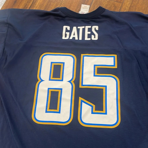 NFL TEAM APPAREL ANTONIO GATES 85 SAN DIEGO CHARGERS FOOTBALL JERSEY SIZE XL - Picture 2 of 8